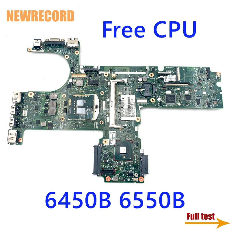 NEWRECORD 613293-001 6050A2326601-MB-A02-001 For HP 6450B 6550B Laptop Motherboard HM57 GMA HD DDR3 Free CPU Main Board