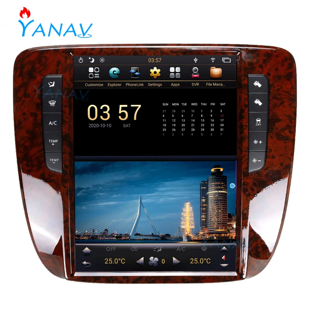 Автомагнитола Tesla Android стереоприемник для GMC Yukon/ Chevrolet Tahoe 2007 2012 вертикальный экран