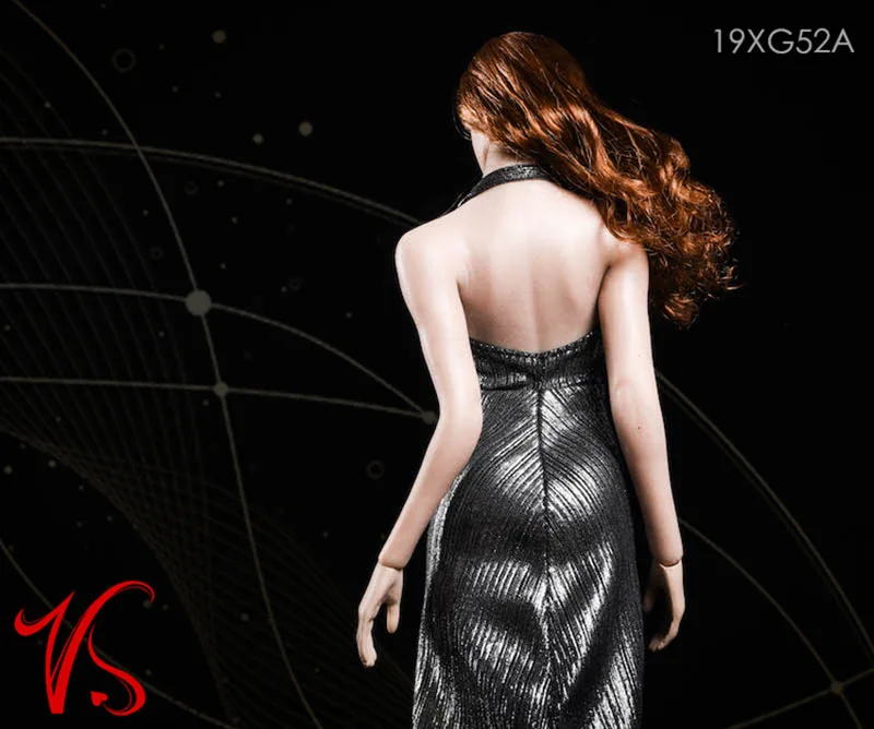 

VSTOYS 19XG52A 1/6 Scale Female Shiny Evening Dress Fit For 12" Action Figure Woman Model Big Bust Body