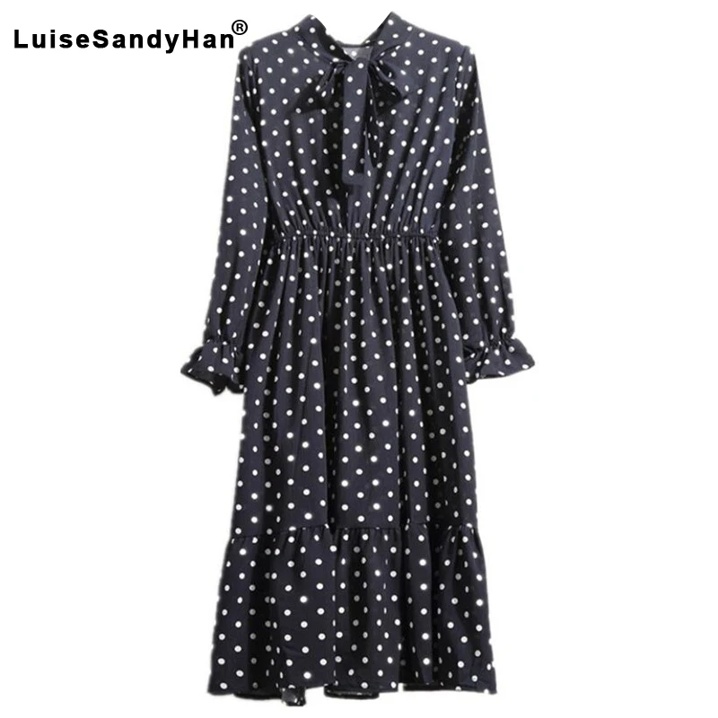 Женское шифоновое платье LuiseSandyHan Повседневное трапециевидной формы с длинным