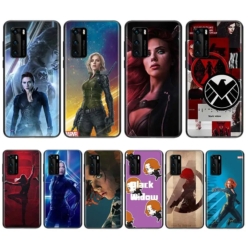 

Marvel Avengers Black Widow For Huawei Nova 5i P Smart 2021 2020 Z S Plus Mate 40 RS 30 20 10 Pro Lite 2019 2018 Phone Case