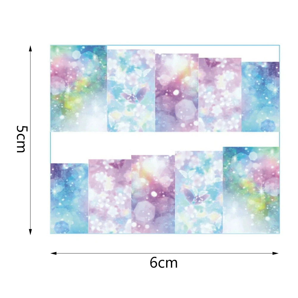 Оберточные наклейки для ногтей украшение женские водные переводки вечерние