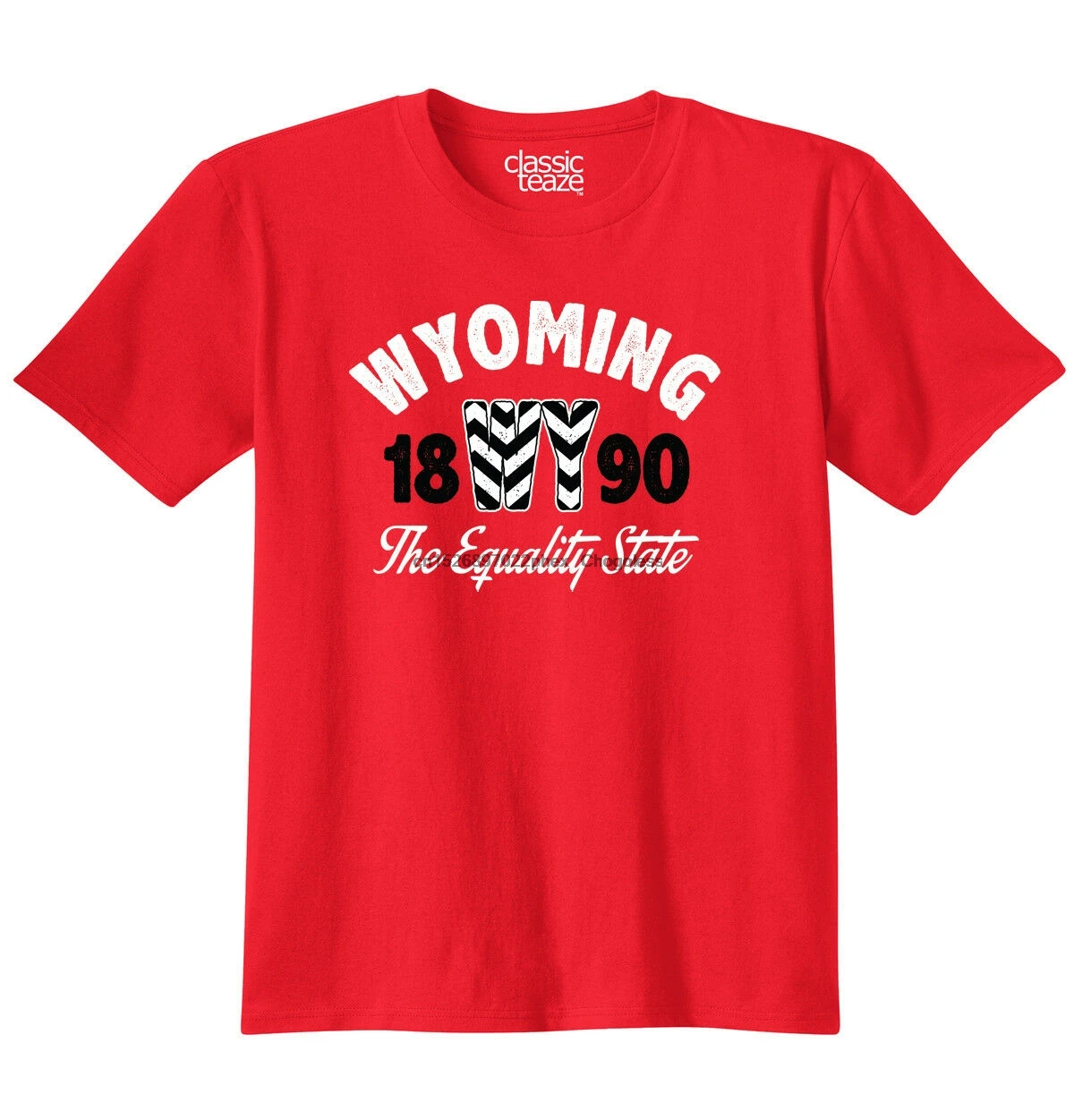 Милая футболка Вайоминг с шевроном государственное равноправие стиль унисекс