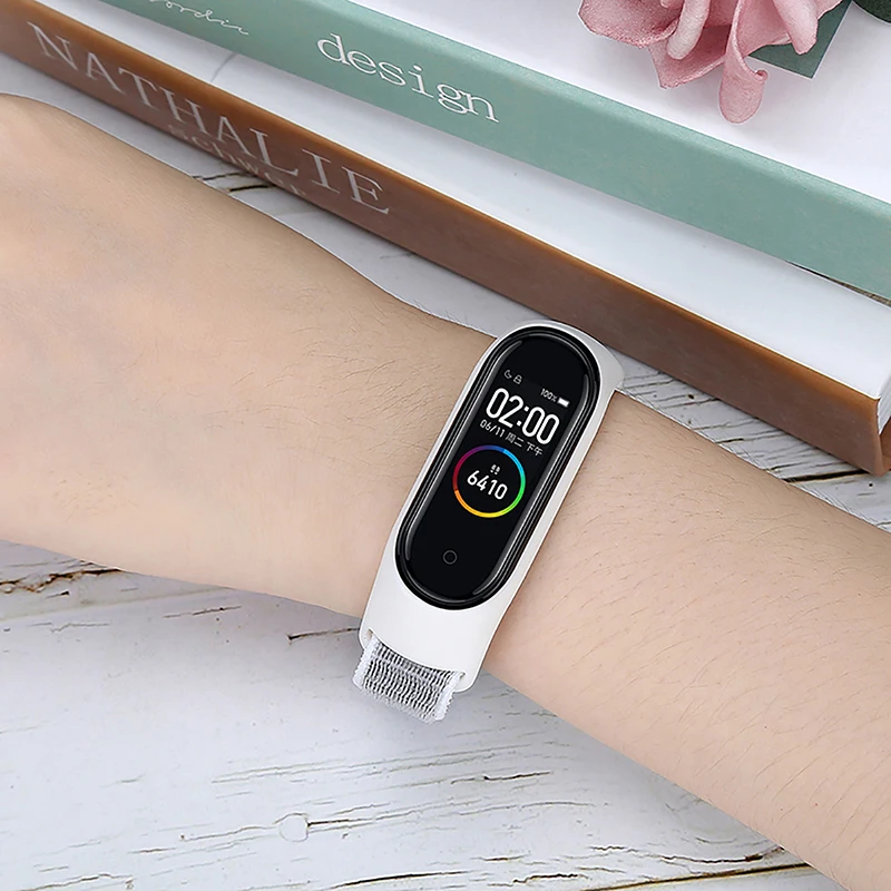 Nylon strap For Xiaomi mi band 3 4 strap Smart bracelet Soft Sport Wristbands For Mi band 4 NFC Global Smart watch women men