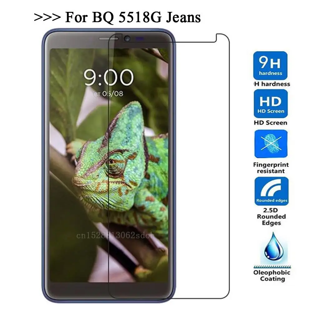 9H 2.5D Закаленное стекло для BQ 5518G джинсы Защита экрана защитная пленка | Мобильные