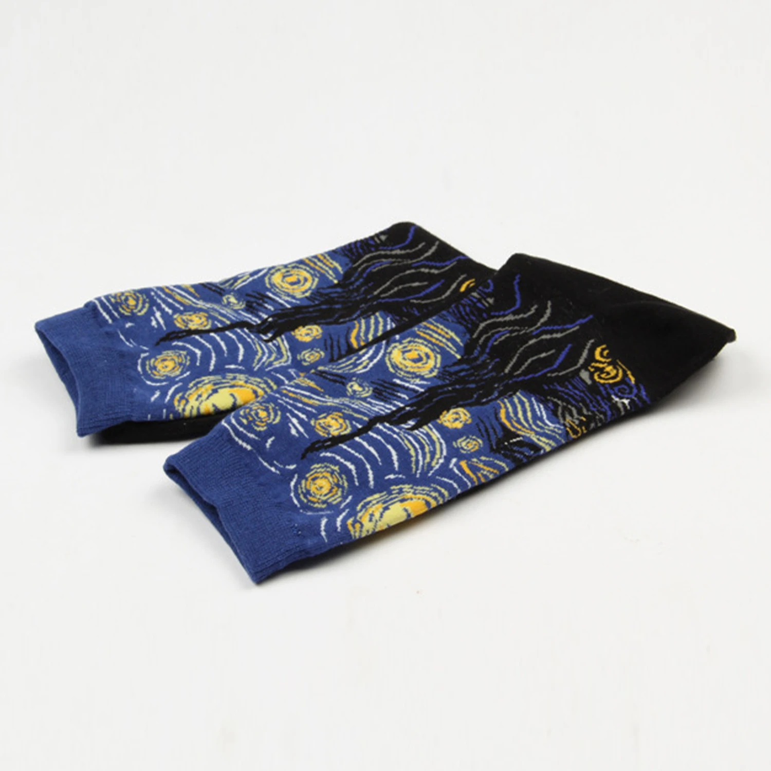 Винтажные хлопковые носки с рисунком Ван Гога 2020 | Мужская одежда