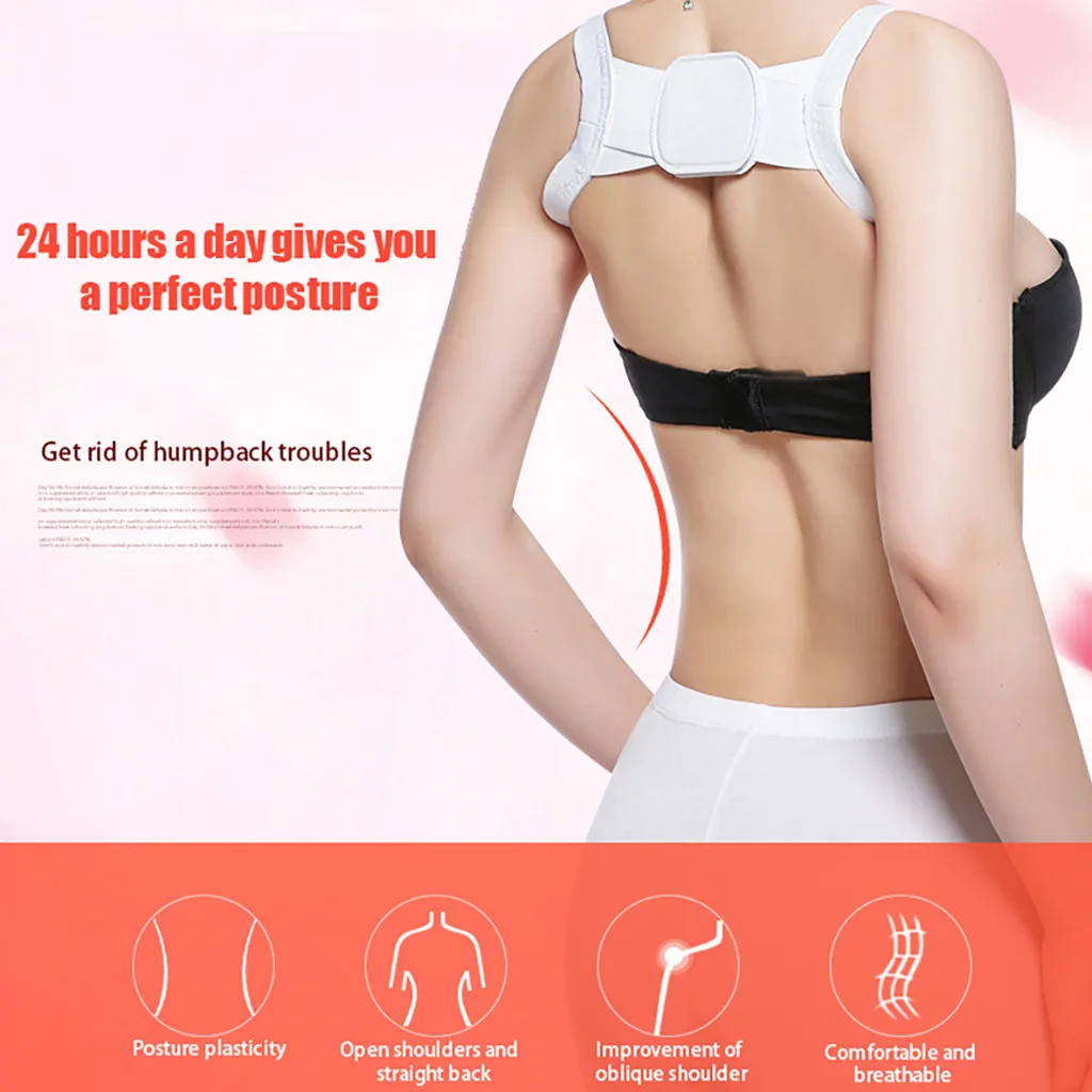 

Brace Support Belt Adjustable Back Posture Corrector Clavicle Spine Back Shoulder Lumbar Support Belt Posture Correction