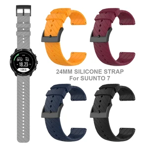 watchband correa for suunto 7 suunto7 smartwatch silicone strap watch band watchband bracelet wrist belt free global shipping