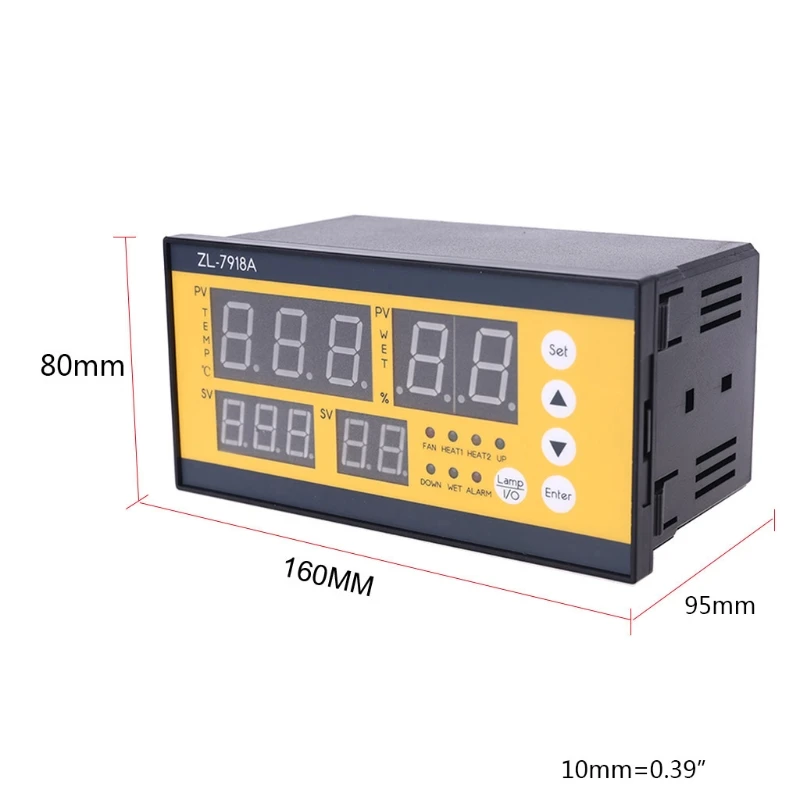 

ZL-7918A Multifunction Automatic Incubator 100-240V LCD Temperature Humidity Control XM 18 Thermostat for Warehouse