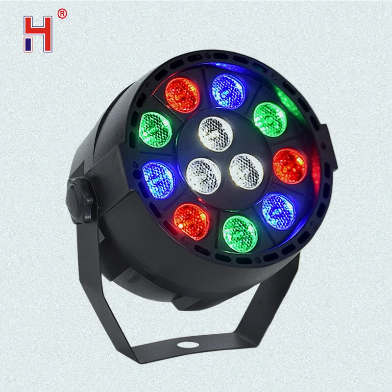 

Плоские светодиодные светильники Par 12x3W, RGBW от Dmx512 профессиональное оборудование для сцены, идеальный эффект для дискотеки, Рождества, бара, ...