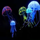 Искусственная Медуза, светящаяся искусственная яркая Медуза, силиконовый Декор для аквариума, украшение для аквариума, водный ландшафт, украшение