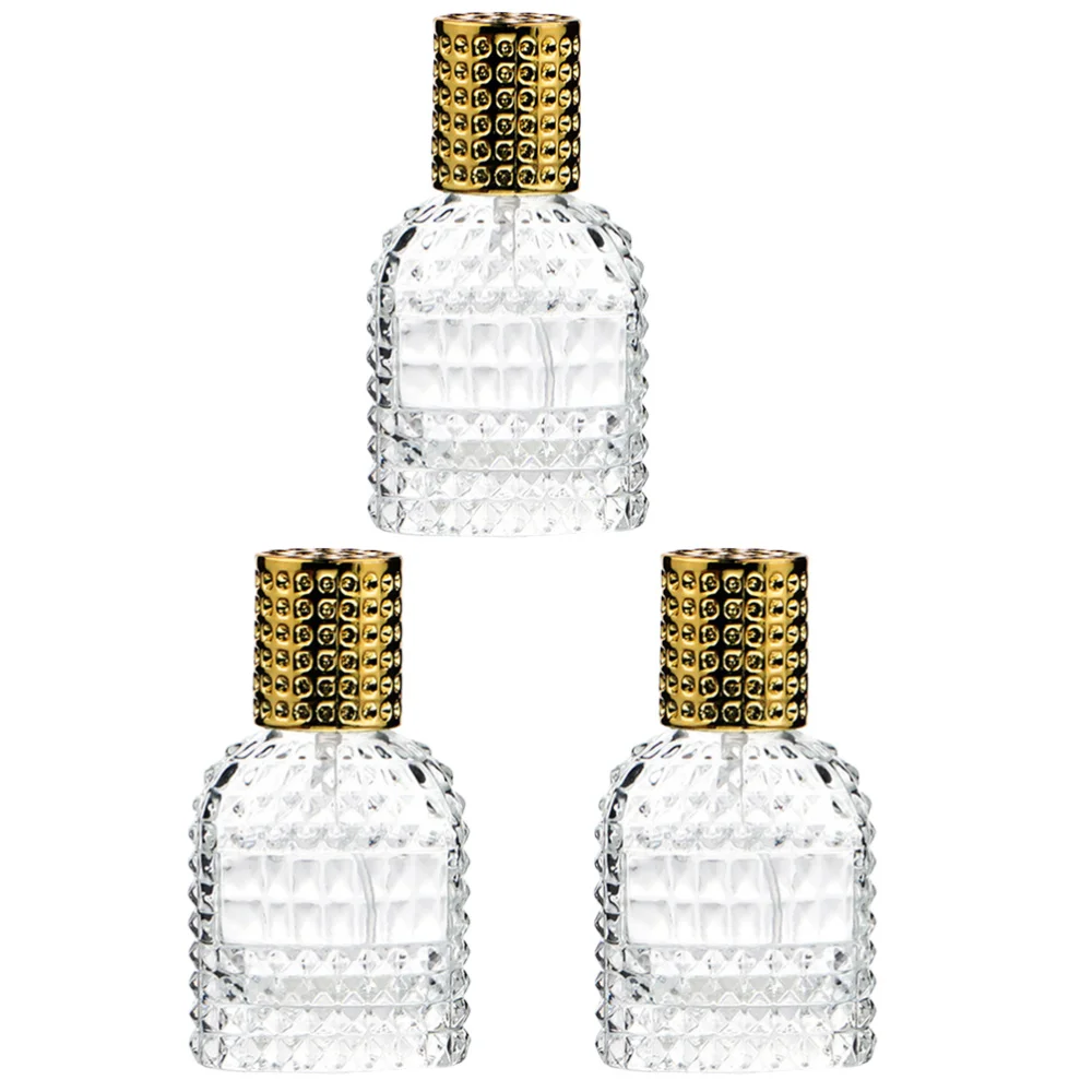 

3Pcs 30ML Transparent Glass Perfume Bottles Empty Spray Bottles Cosmetic Bottles