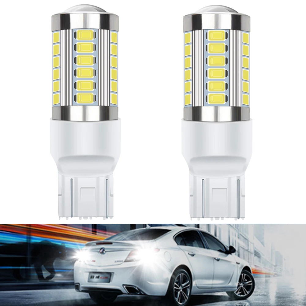 2x LED T20 7443 W21W Bulb1156 BA15S P21W Canbus без ошибок автомобильная лампа заднего хода для