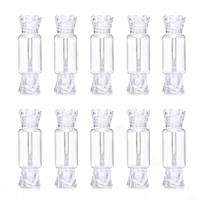 1020pcs 8ml lip gloss tubes candy shape lip gloss containers refillable clear lip balm containers for women girls diy cosmetics