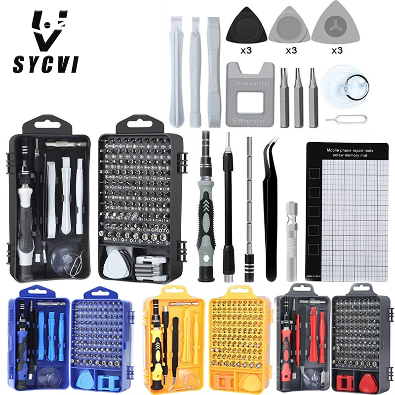 

115 Профессиональные Наборы отверток для ремонта, отвертки для электродрели, многофункциональные инструменты, наборы мини ручных инструмен...