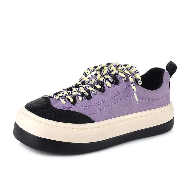 

Women High Quality Canvas Shoes Vulcanized Trend Platform Shoes New Comfortable Thick Bottom Sneakers Shoes for Women Sneakers