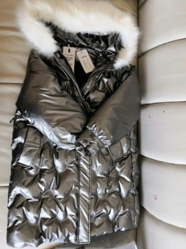 

Russia Winter Hooded Down Coat Children Thicker Warm Glossy Outerwear Real Fur Collar waterproof Down jackets for girls Y3428