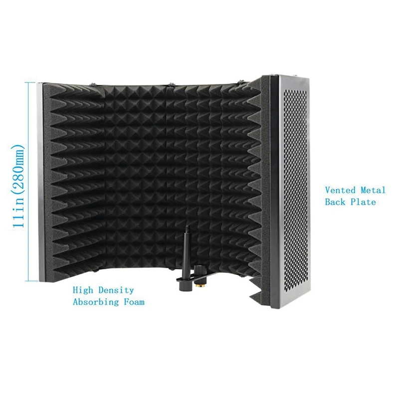 

Hot 3C-5 Panel Foldable Studio Microphone Isolation Shield Recording Sound Absorber Foam Panel