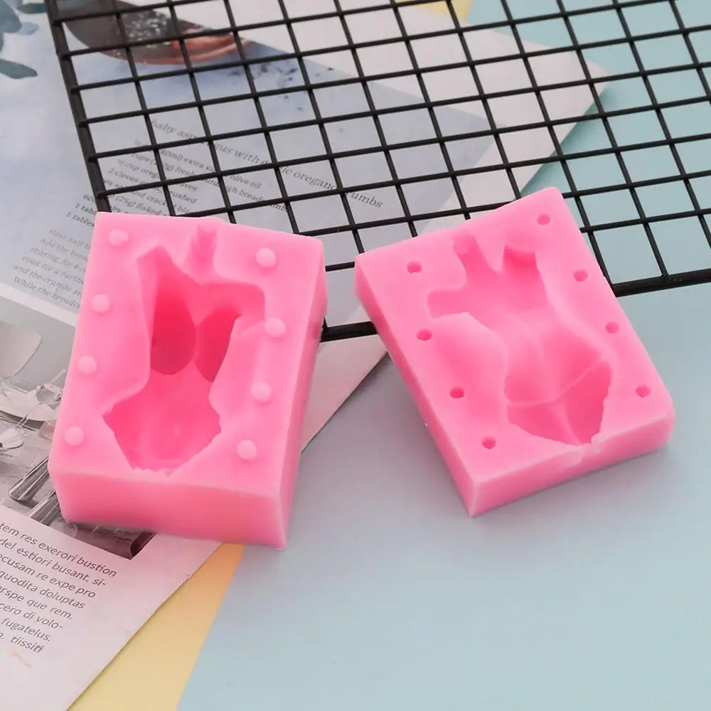50-910 Кукла средства ухода за кожей 3D силиконовая форма для фонданов, шоколада для декорирования торта глины пресс-форма для мужские и женские DIY Инструменты для выпечки для свадьбы - Цвет: 50-910