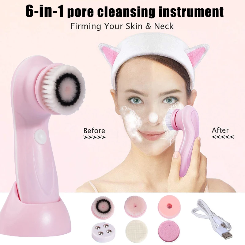 

Electric Facial Cleansing Brush Cleaning Machine Beauty Device Skin Care Pore Cleaner SK88