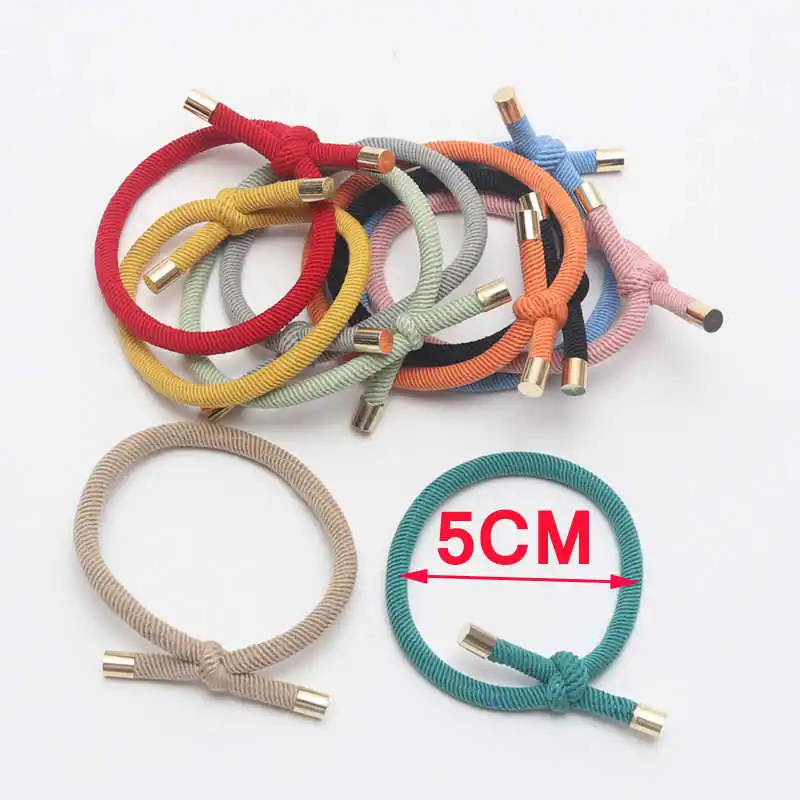 

10PCS Women Elastic Hair Rubber Bands High Quality Girls Hair Bands Hair Scrunchies Gold Plated Hair Accessories Hair Gum/Tie