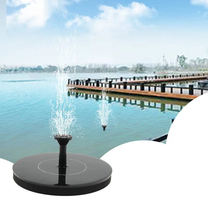 Водяной фонтан на солнечной батарее плавающая панель для пруда садовый насос