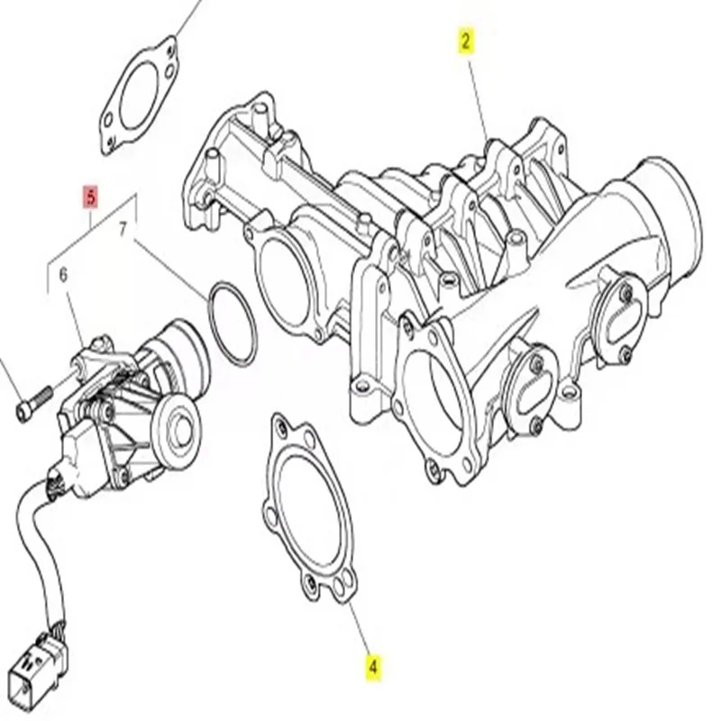 

KYOTECHS 320E 324 M320F LOADERCA950M 932M FOR EXCAVATOR C7.1 349-6734 3496734 4670543 467-0543 4795920VALVE EGR
