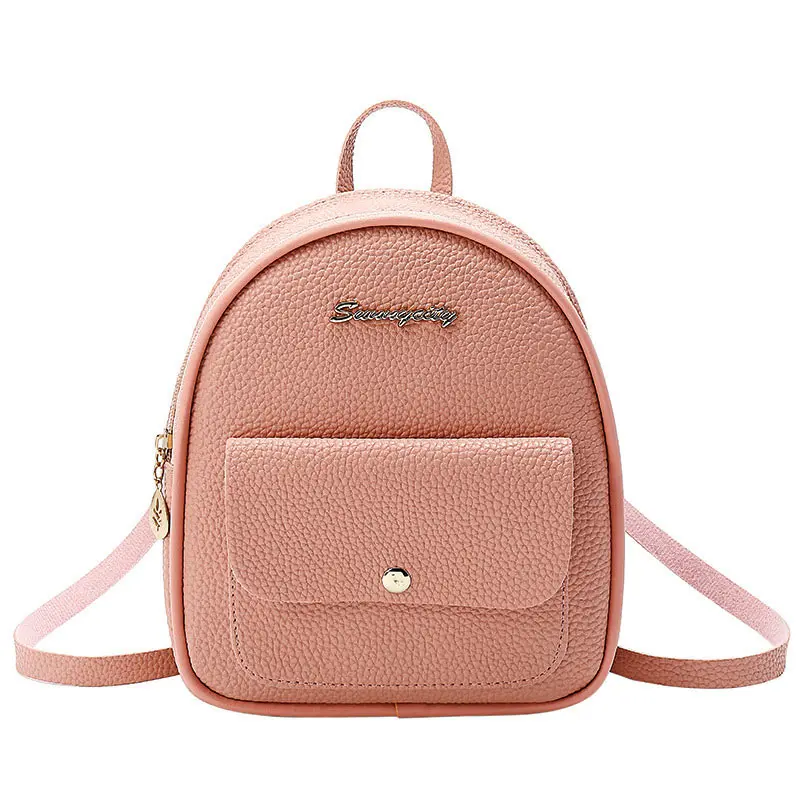 Мини рюкзак женская сумка через плечо из искусственной кожи для девочек