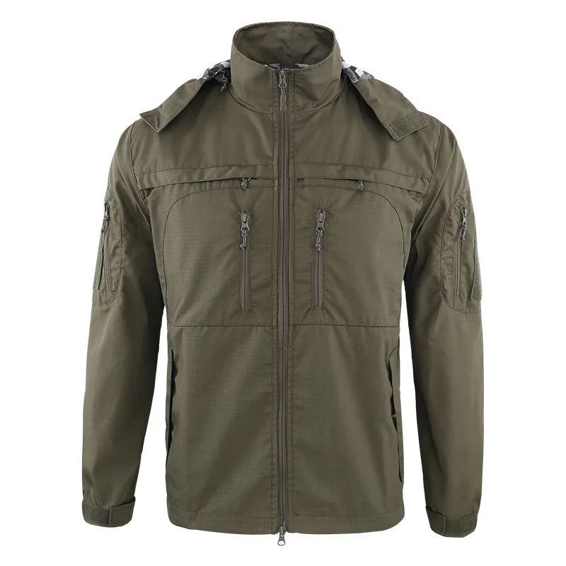 Ветровка Мужская/Женская камуфляжная тактическая куртка в стиле милитари с