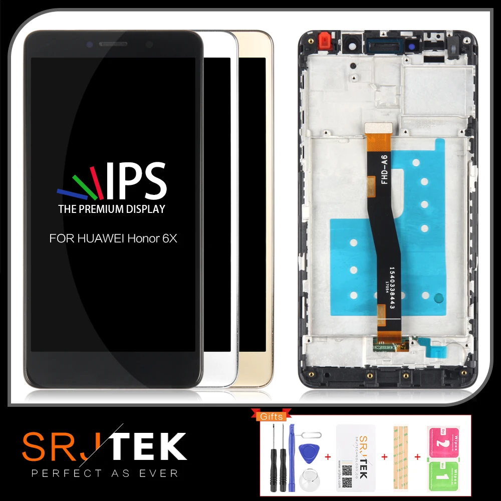 SRJTEK 5 ''для Huawei Honor 6X стекло ЖК-дисплей сенсорный экран матрица дигитайзер