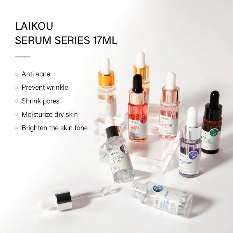 

LAIKOU Snail VC Face Care Serum Essence Smoothing Moisturizing Whitening Brighten Anti Aging Wrinkles Skin Care Cosmetics 17ML