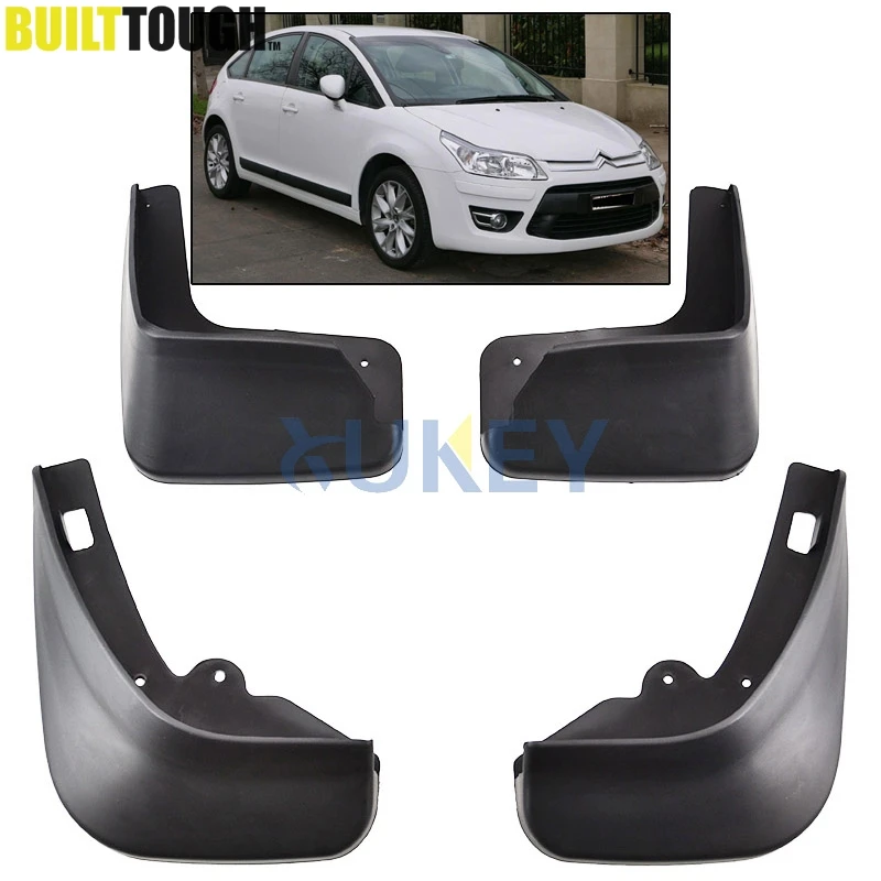 Аксессуары подходят для Citroen C4 2004 ~ 2010 Хэтчбек грязеотталкивающий брызговик 2005 2006