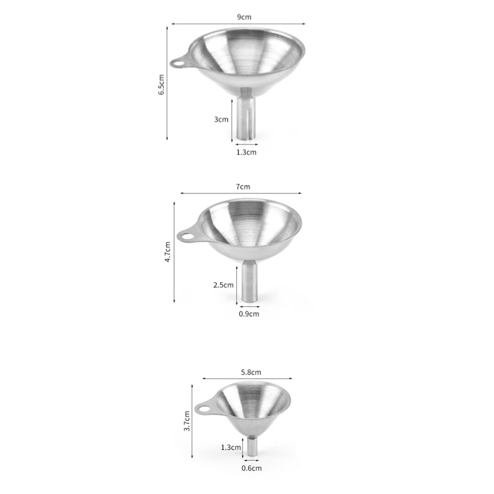 Коническая Воронка Из Нержавеющей Стали 3 шт. загрузочный бункер для масла вина