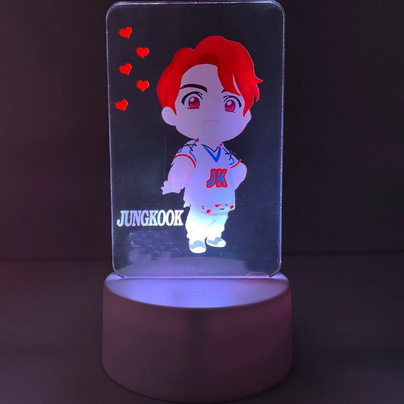 

Bangtan Boys Kpop Color Changing Acrylic Small Night Lamp