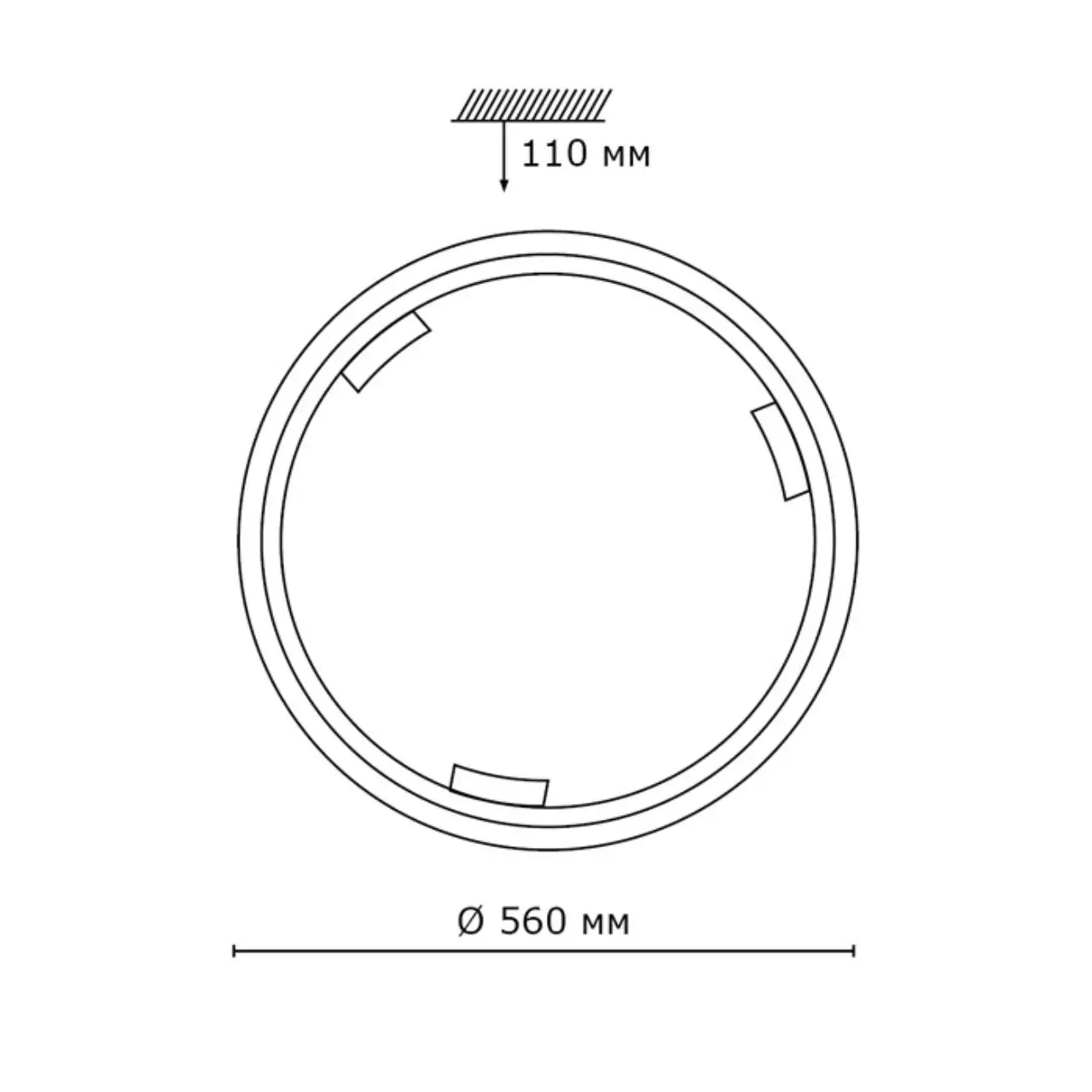Светильник настенно-потолочный GRECA WOOD 360 | Лампы и освещение