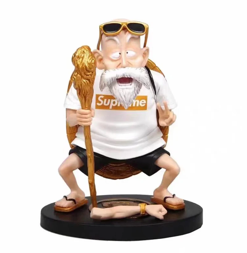 

Hot Anime Popular Logo Pink White Master Roshi PVC Action Figure Toys Dolls