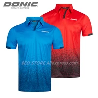 donic table tennis jerseys training t shorts 2021 new style absorb sweat comfort top quality ping pong shirt cloth sportswear