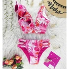 2021 сексуальные бикини с рюшами, женский купальник, бразильские бикини, купальный костюм с пуш-ап, пляжная одежда