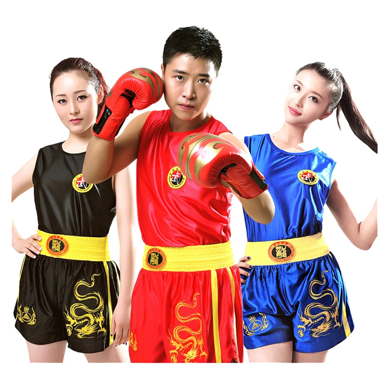 Костюм Sanda Kongfu унисекс боксерская униформа Брюс Ли ушу одежда для боевых искусств