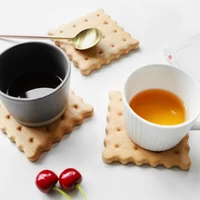 wooden cup mat cookie natural coaster tea coffee mug holder photography props mats crafts wedding party decoration