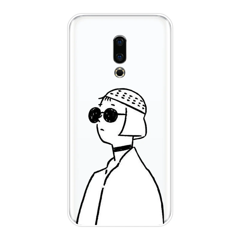 Задняя крышка для Meizu 16th 16x15 Lite 16 Plus Leon профессиональная Девушка Мягкий