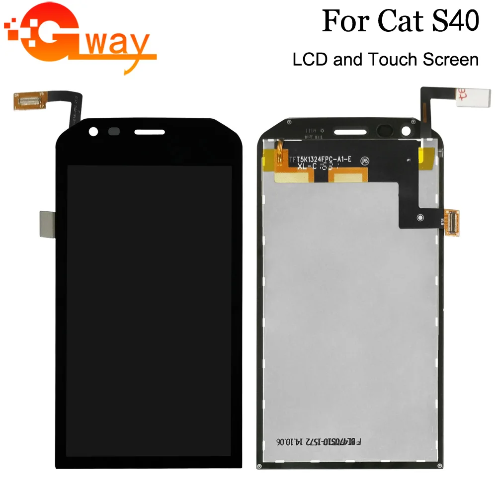 

4.7" Black For Caterpillar CAT S40 LCD Display with Touch Screen Digitizer Assembly Phone Replacement For CAT S40 With Tools