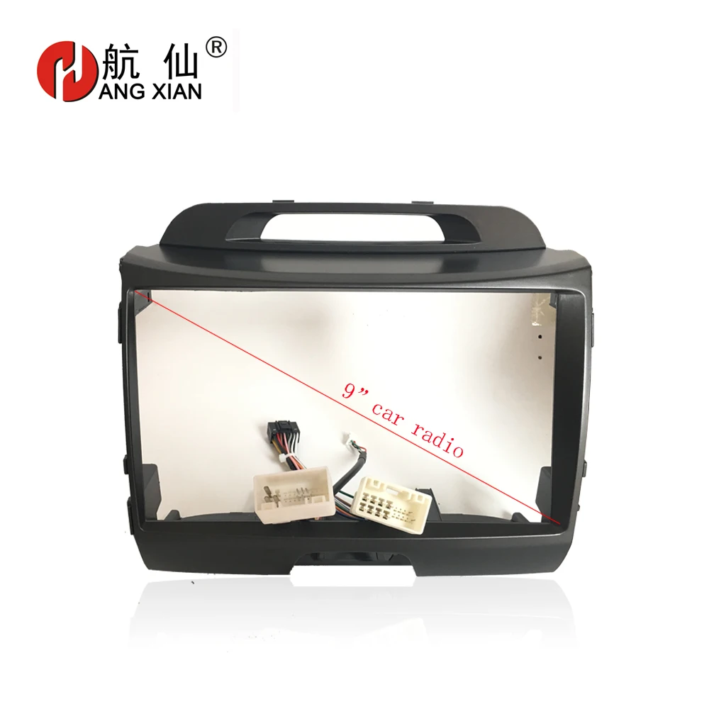 

HANGXIAN 2Din Car Radio Fascia frame for KIA SPORTAGE R 2010-2011 car DVD gps Panel Dash Kit Installation Frame Trim Bezel