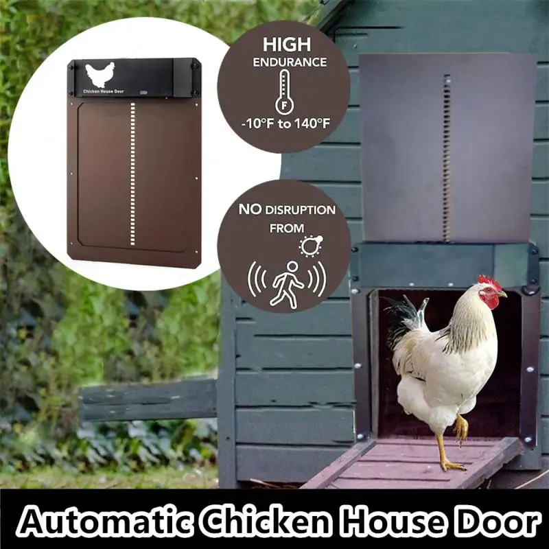 

1PC Automatic Chicken Coop Door Light-Sensitive Automatic Chicken House Door Poultry Coop Controller Actuator Motor Pet Supplies