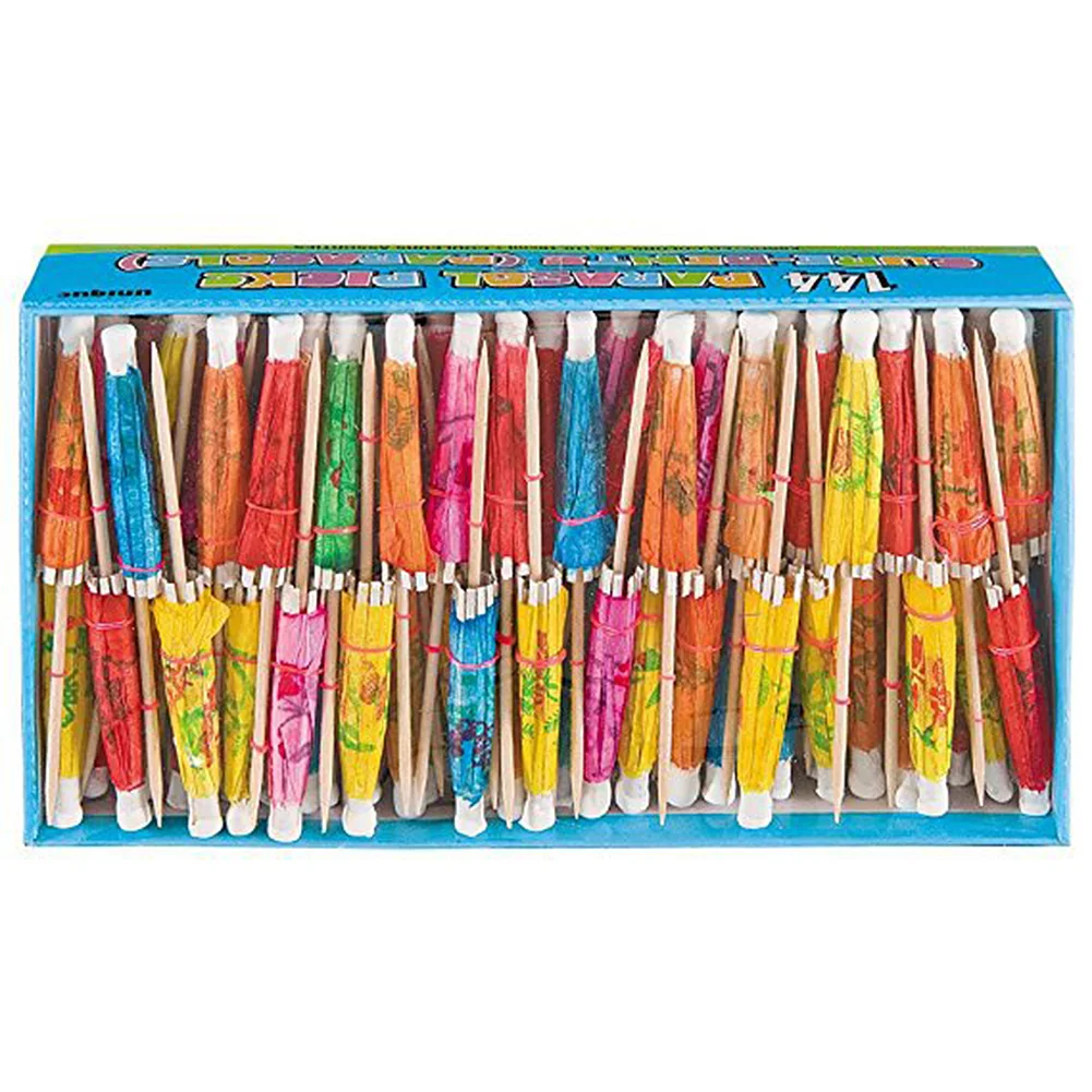 10 шт. напитки аксессуар в форме зонтика бамбуковые палочки снэк торт фруктовый