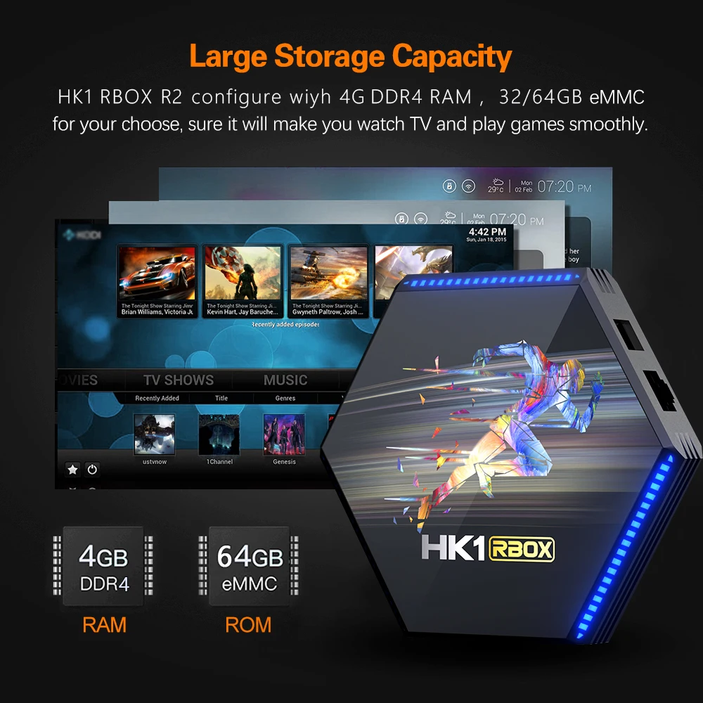 ТВ-приставка с четырехъядерным процессором DDR4 Android 11 0 8K Google Play 10000 + | Электроника