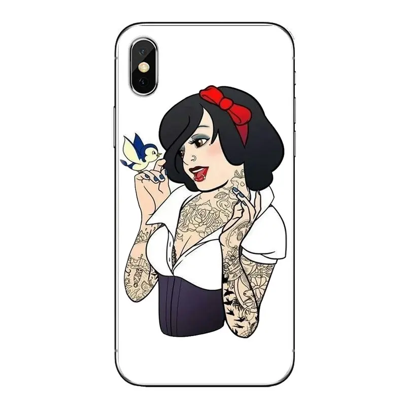 Tattooed princess Alice Ariel funny For Xiaomi Mi4 Mi5 Mi5S Mi6 Mi A1 A2 5X 6X 8 9 Lite SE Pro Max Mix 2 3 2S Soft TPU Covers |