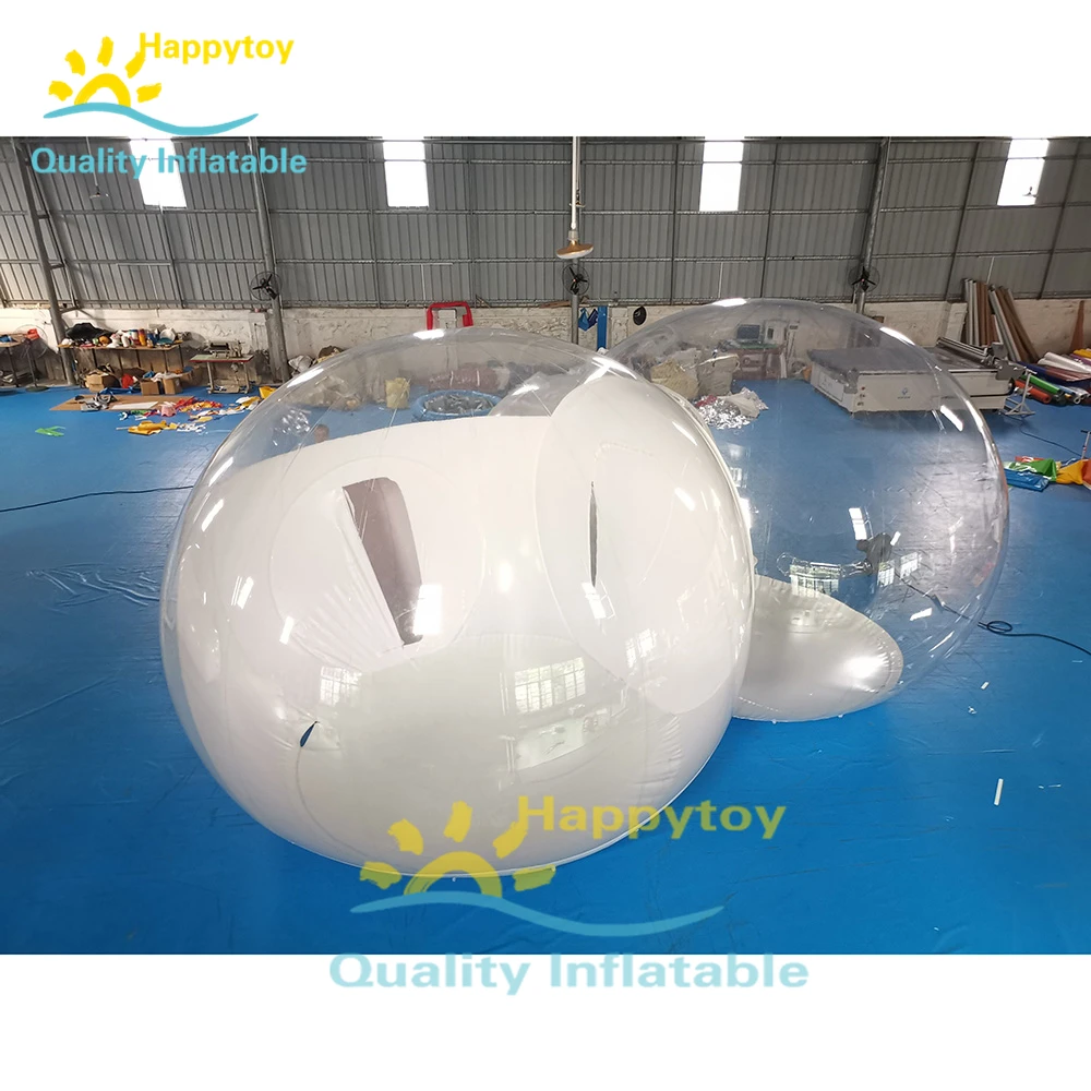Preise Luxus 2 Zimmer Blase Kuppeln 4m Durchmesser Aufblasbare Transparent Blase Zelt/aufblasbare Blase Zelt Im Freien