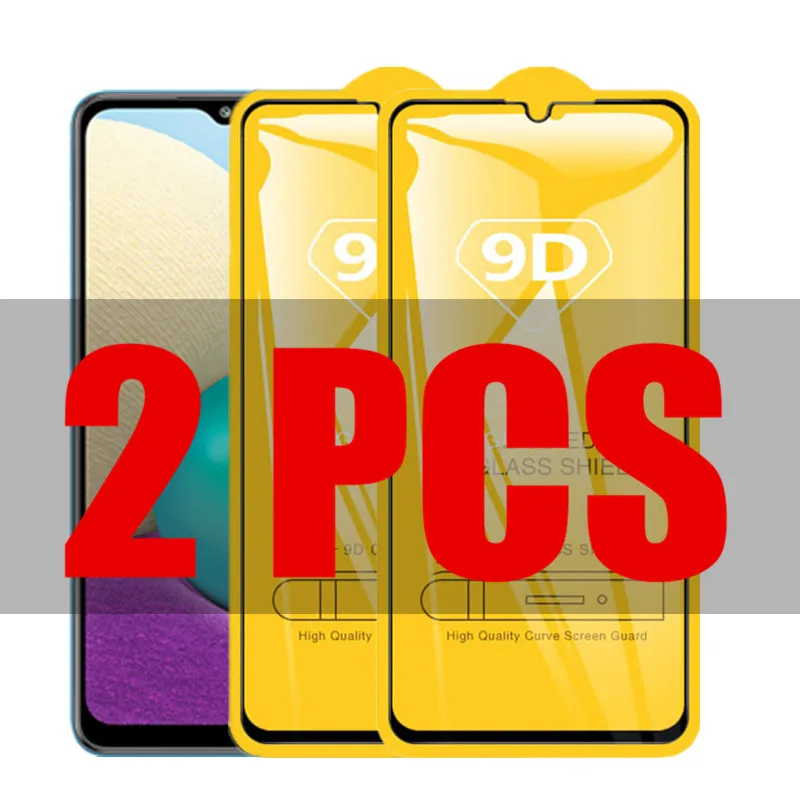 

2Pcs 9D Glass For Samsung A02 Protective Glass on the for Samsung Galaxy A02 A 02 SM-A022F 6.5" Screen Protector Film