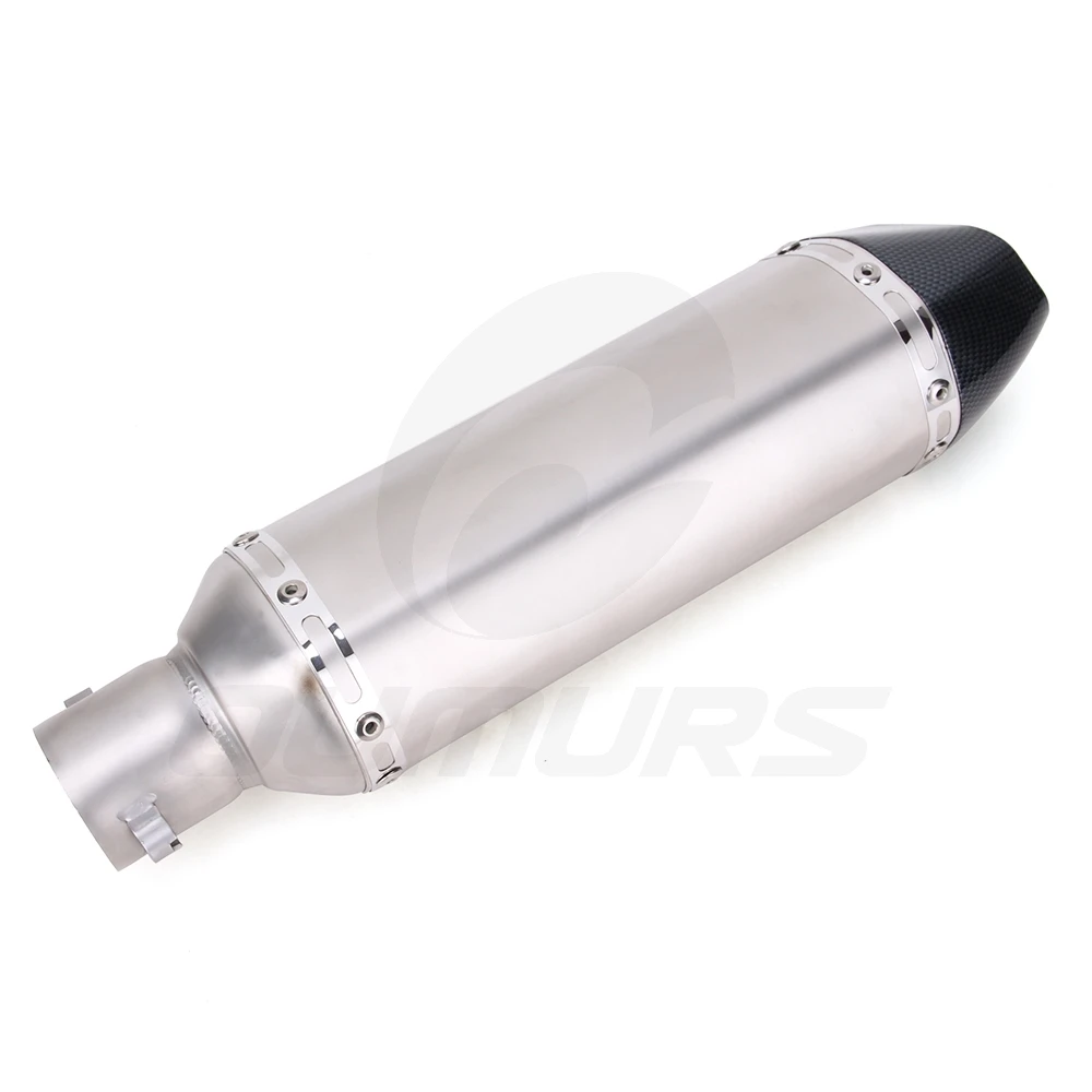 

OUMURS Exhaust Motorcycle Muffler Pipes Moto For Akrapovic Universel For Tmax CRF 230 Z750 CB400 ER6N GY6 CBR250 With Silencer